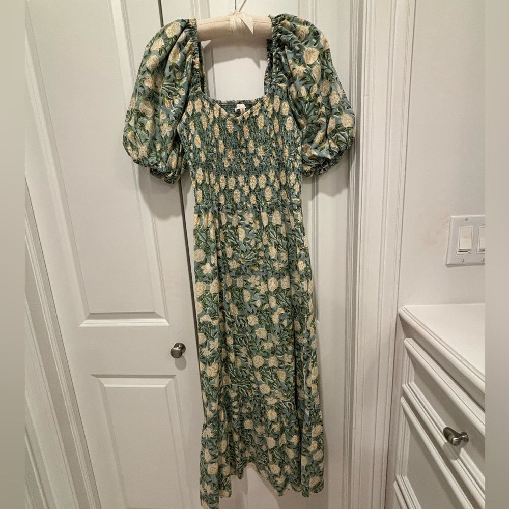 Floral smocked Anna Cate Dress